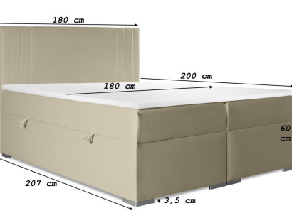 Double bed Upholstery Bedroom Bed Modern Furniture Upholstered bed Box spring bed